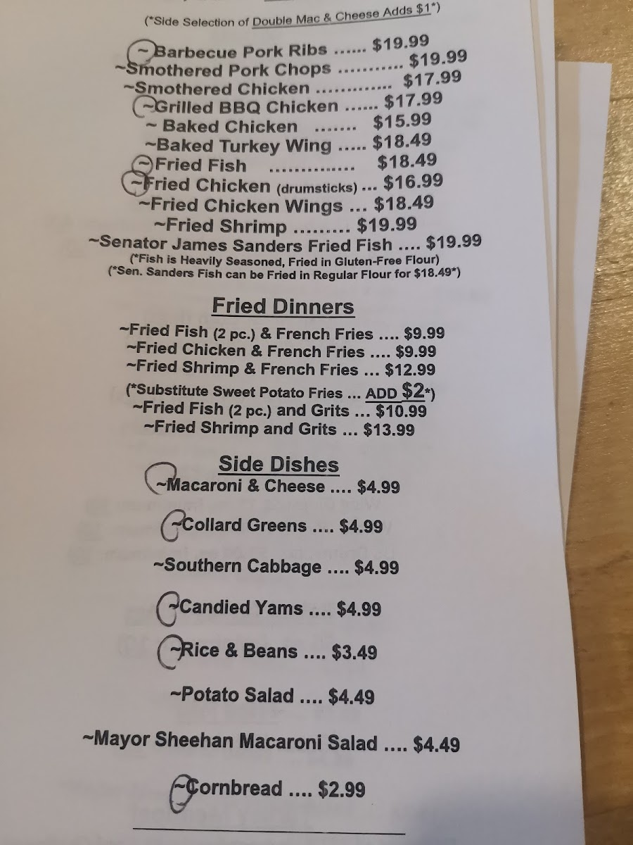 Menu Allie B's Cozy Kitchen-1